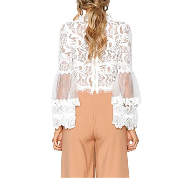 EyeLash Detailing Lace Boho Blouse - Picture 2 of 7